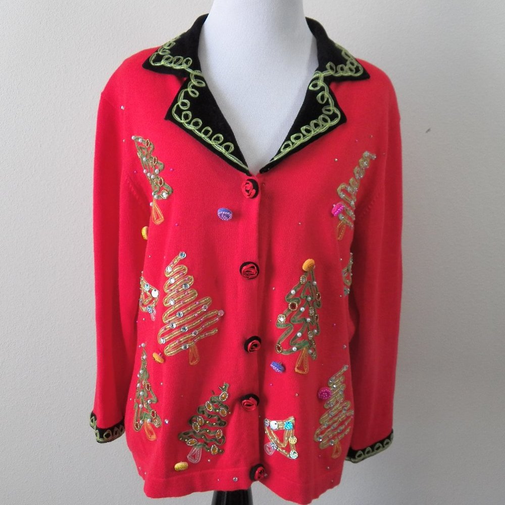 Jack B Quick Christmas Sweater, Christmas Trees